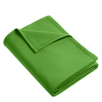 Pack 628 Embroidered Green Core Fleece Blanket