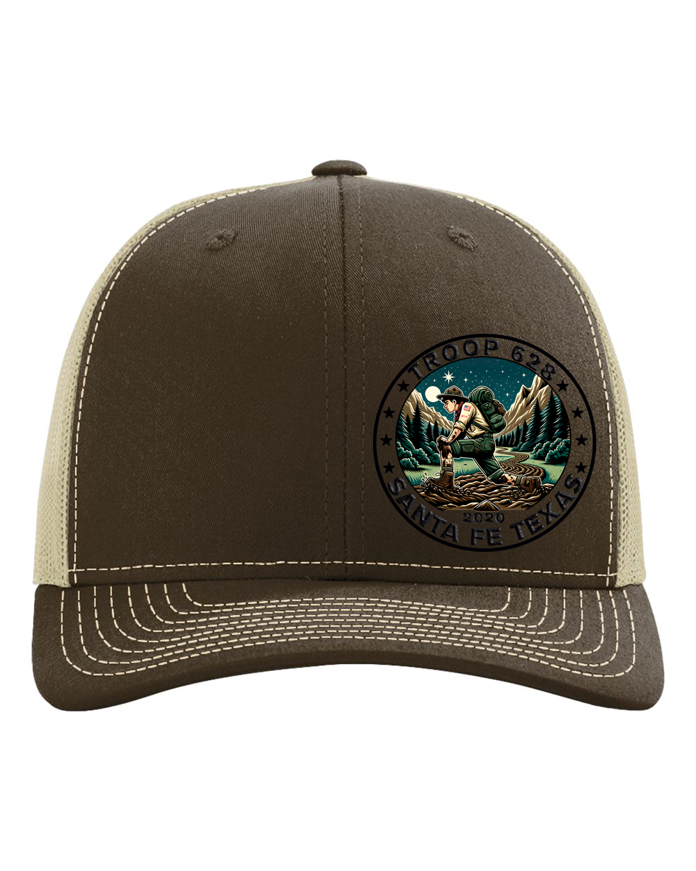 Brown/Khaki Richardson Snapback 112 Troop 628