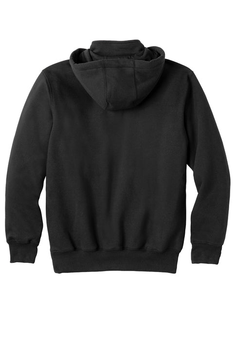 Carhartt Rain Defender Hoodie Quarter-Zip SFF2 Embroidered Blackout