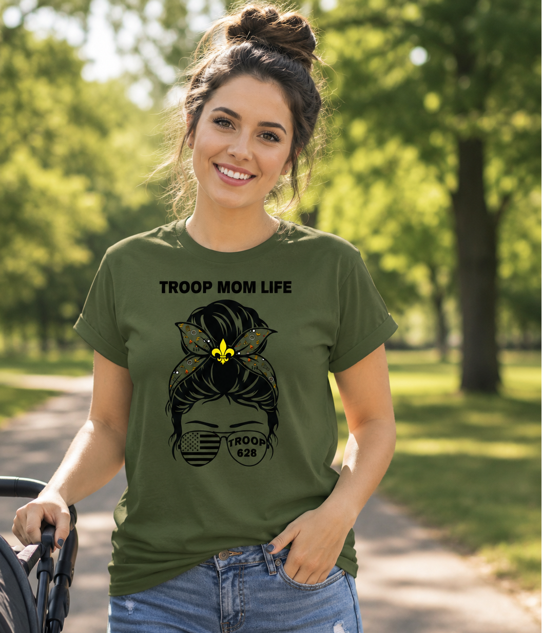 Jerzees Dri-Fit Unisex Troop 628 Mom Life Shirt