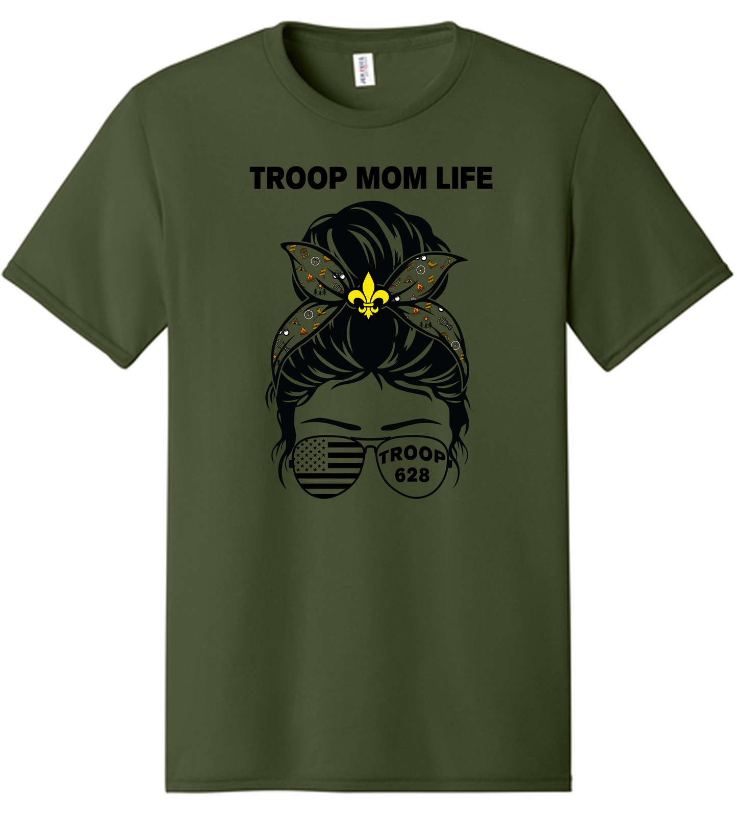 Jerzees Dri-Fit Unisex Troop 628 Mom Life Shirt