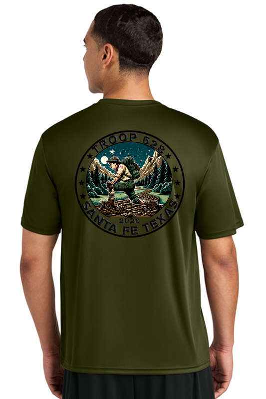 Kneeling Scout- Troop 628 A4 (Dri-fit) Cooling Performance Short Sleeve Tee