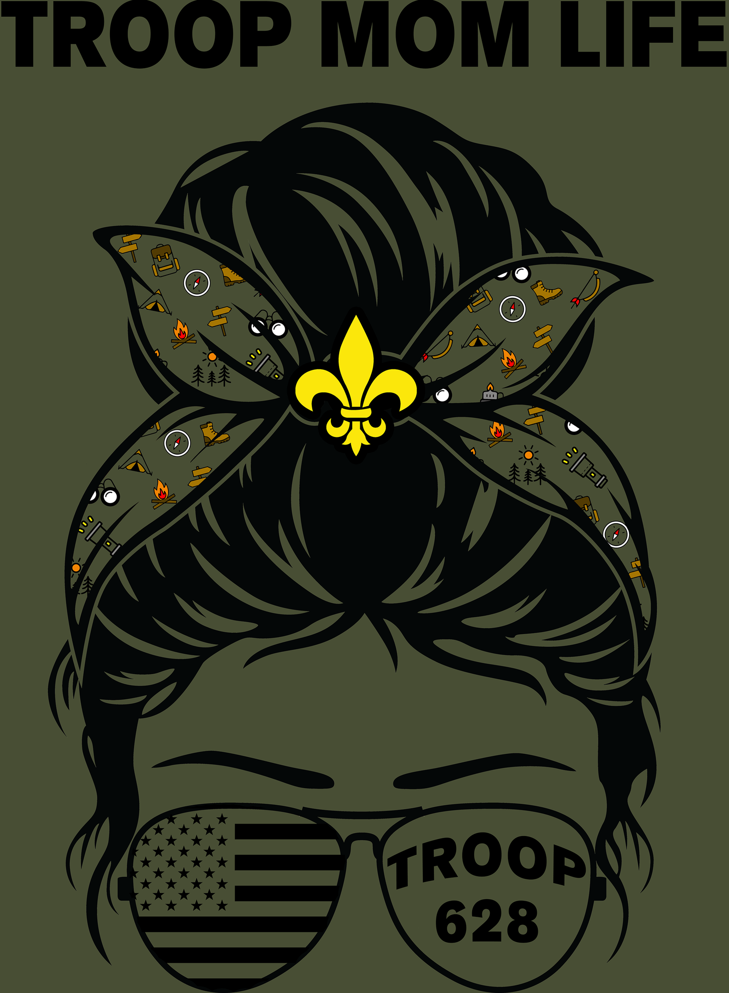 Jerzees Dri-Fit Unisex Troop 628 Mom Life Shirt