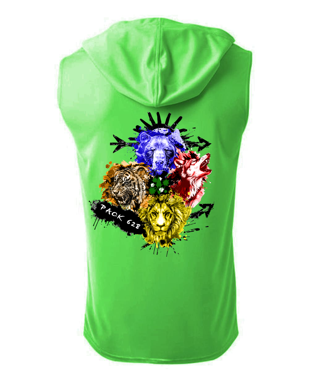 Pack 628 Cooling Performance Sleeveless Hooded Tee