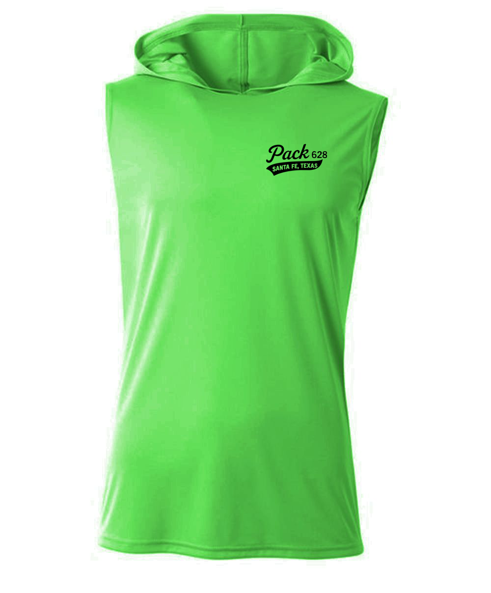 Pack 628 Cooling Performance Sleeveless Hooded Tee
