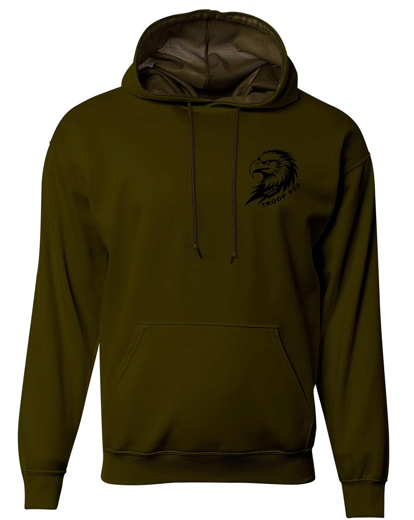 Troop 628 Eagle Logo A4 Sprint Fleece Hoodie